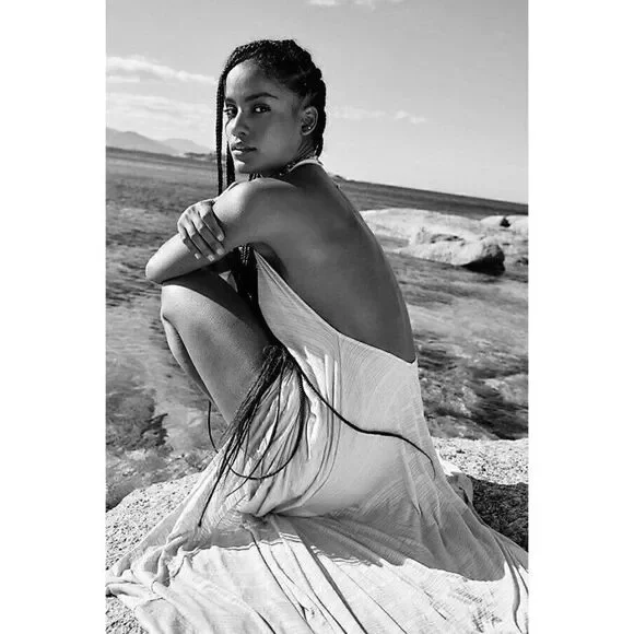 NWT FREE PEOPLE  FP BEACH CHRISSY MAXI DRESS IN ROSETTE - Picture 5 of 5